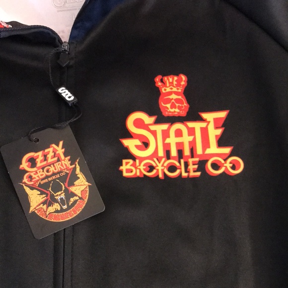 State Bicycle Company Ozzy Osbourne Cycling Jacket Men’s Large NWT - Picture 3 of 8